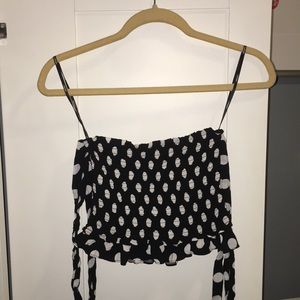 Forever 21 Tops - Black & white polka dot off the shoulder top Forever 21 Tops - Black & white polka dot off the shoulder top